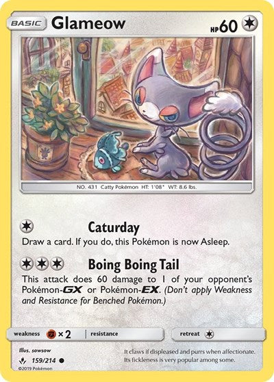 SM10: Glameow (Reverse Holofoil)