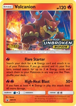 SMP: Volcanion - SM179 (Prerelease) [Staff] (Holofoil)