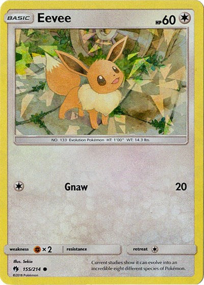 PR: Eevee - 155/214 (Let's Play, Eevee!) (Cracked Ice Holo) (Holofoil)