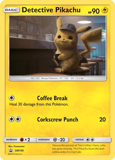 SMP: Detective Pikachu - SM190 (Holofoil)