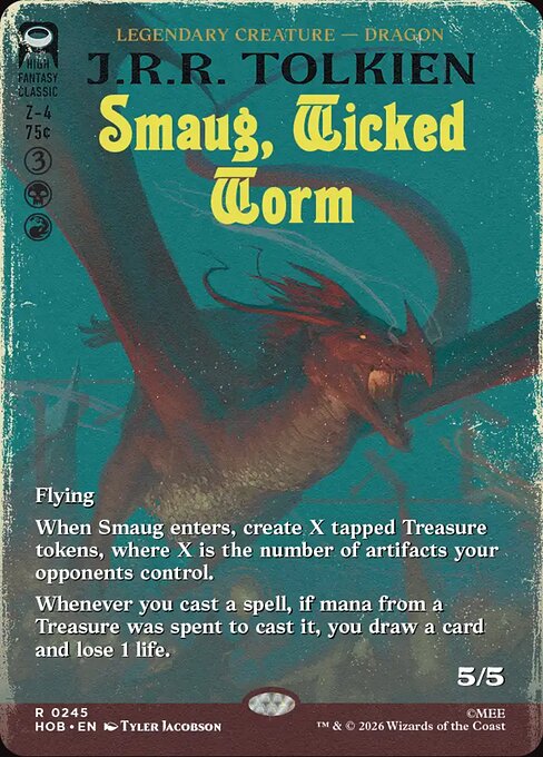 HOB: Smaug, Wicked Worm (Borderless)