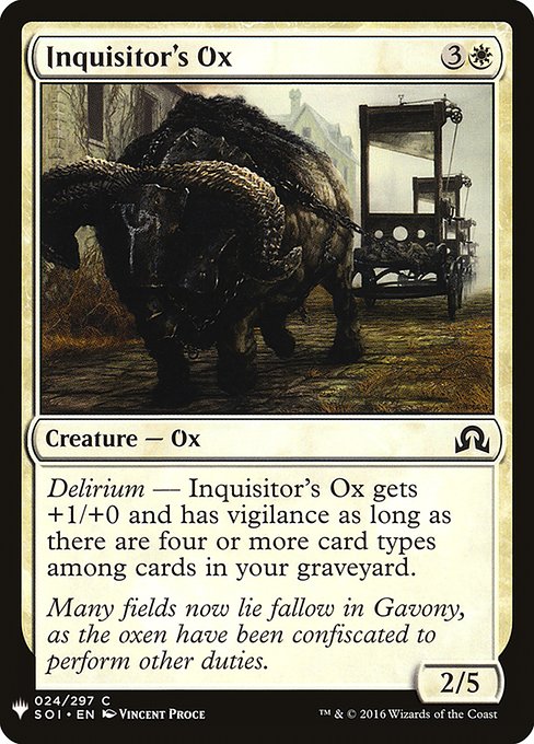 PLST: Inquisitor's Ox