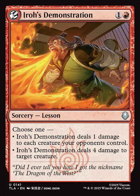 TLA: Iroh's Demonstration (Foil)