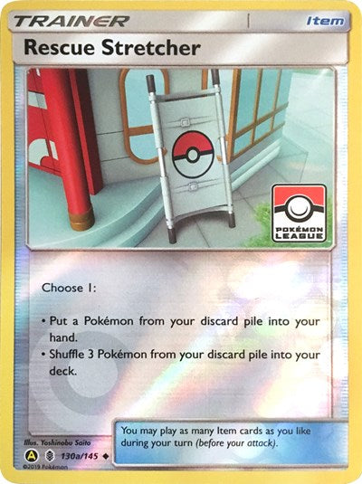 PR: Rescue Stretcher - 130a/145 (Pokemon League) (Reverse Holofoil)