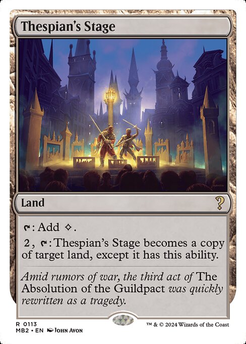 MB2: Thespian's Stage (White Border)
