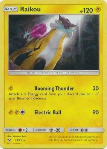 PR: Raikou - 32/73 (Let's Play, Pikachu!) (Cracked Ice Holo) (Holofoil)
