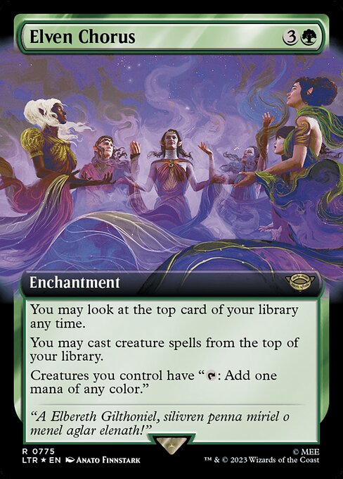 LTR: Elven Chorus (Extended Art) (Surge Foil)