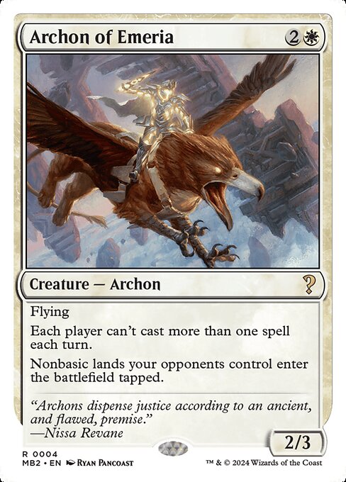 MB2: Archon of Emeria (White Border)