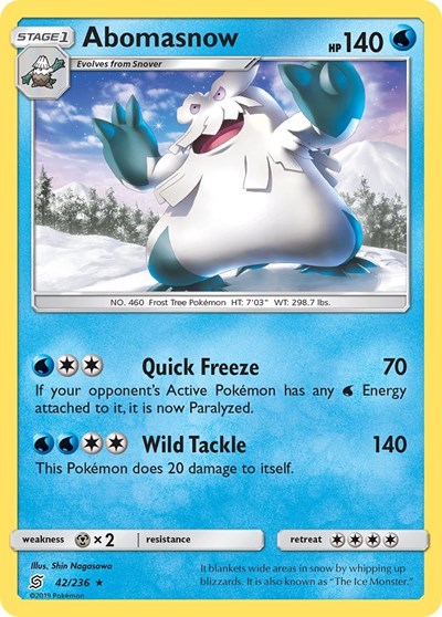 SM11: Abomasnow (Reverse Holofoil)