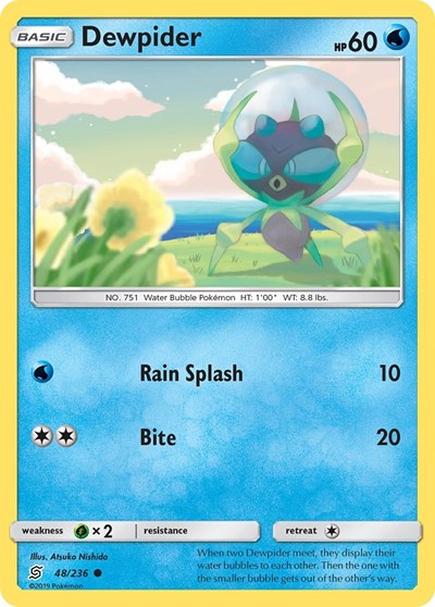 SM11: Dewpider (Reverse Holofoil)