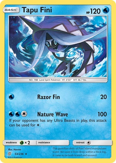 SM11: Tapu Fini (Reverse Holofoil)