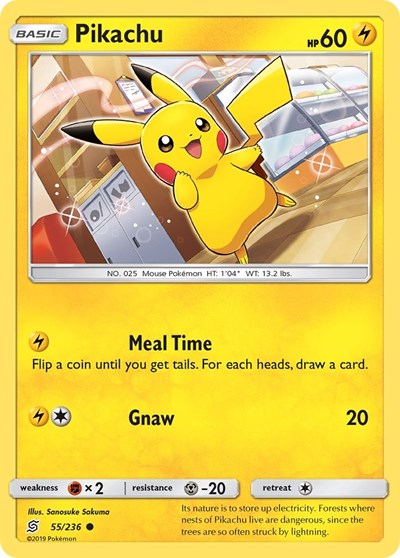 SM11: Pikachu (55) (Reverse Holofoil)