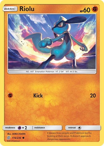 SM11: Riolu (116) (Reverse Holofoil)