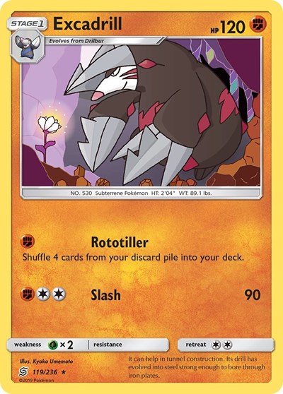 SM11: Excadrill (Reverse Holofoil)