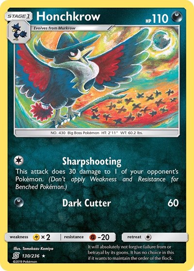 SM11: Honchkrow (Reverse Holofoil)