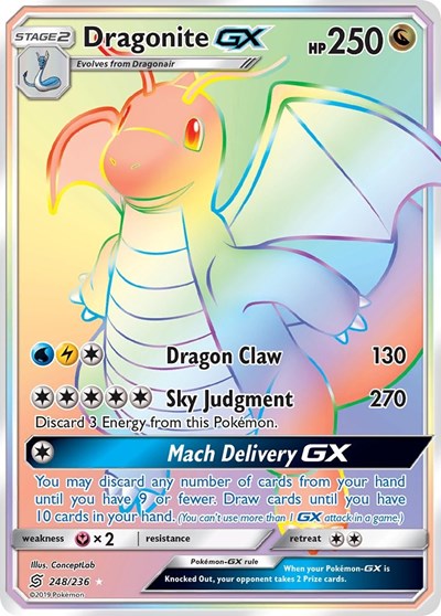 SM11: Dragonite GX (Secret) (Holofoil)