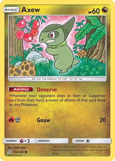 SM11: Axew (Reverse Holofoil)