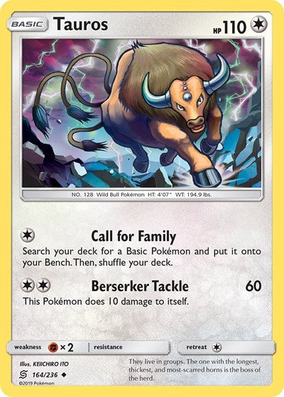 SM11: Tauros (Reverse Holofoil)