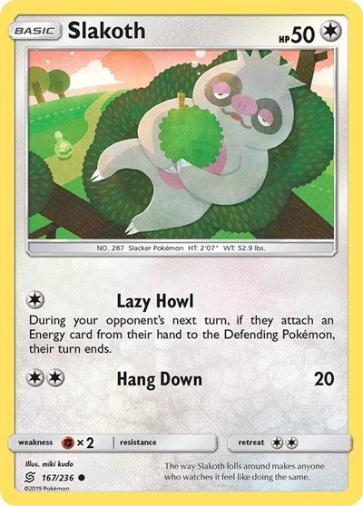 SM11: Slakoth (167) (Reverse Holofoil)