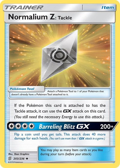 SM11: Normalium Z: Tackle (Reverse Holofoil)