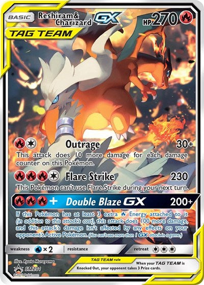SMP: Reshiram & Charizard GX - SM201 (Holofoil)