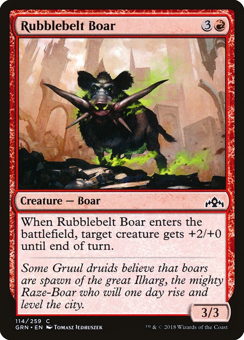 GRN: Rubblebelt Boar (Foil)