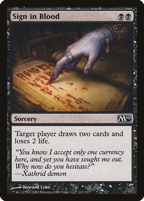 M10: Sign in Blood