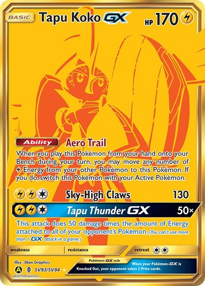 HIF:SV: Tapu Koko GX (Holofoil)