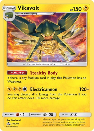 SMP: Vikavolt - SM208 (Holofoil)