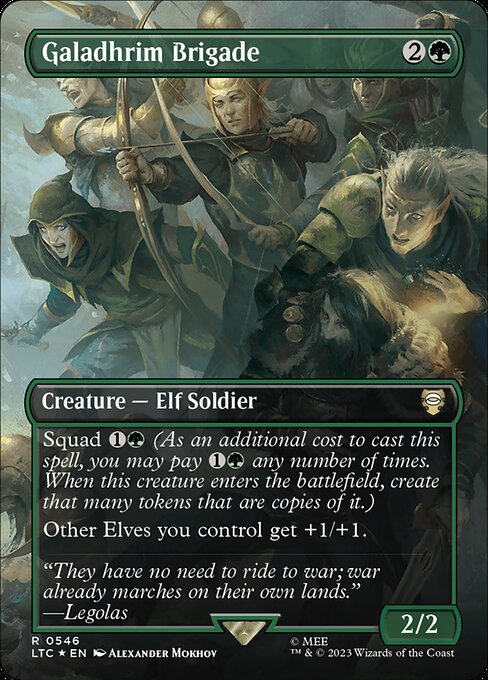 LTC: Galadhrim Brigade (Borderless) (Surge Foil)