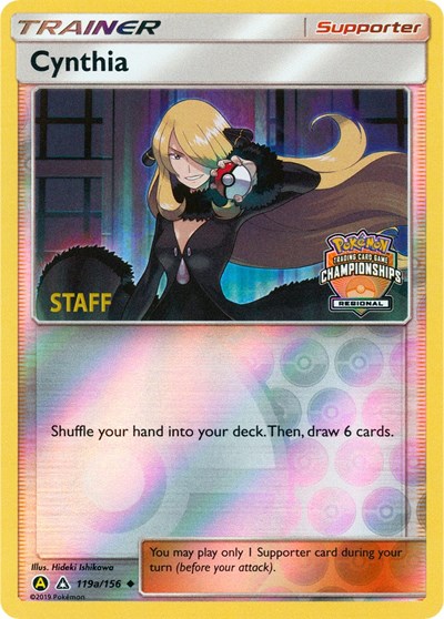 PR: Cynthia - 119a/156 (Regional Championships) [Staff] (Reverse Holofoil)