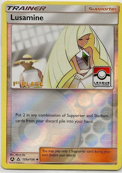 PR: Lusamine - 153a/156 (League Challenge) [1st Place] (Reverse Holofoil)