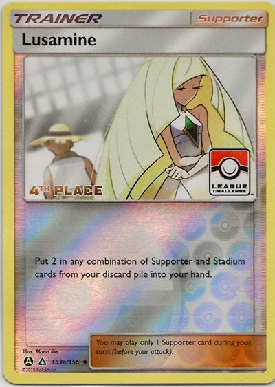 PR: Lusamine - 153a/156 (League Challenge) [4th Place] (Reverse Holofoil)