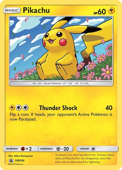 SMP: Pikachu - SM206 (Holofoil)