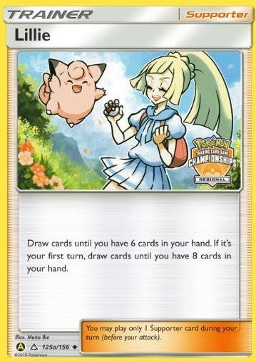 PR: Lillie - 125a/156 (Regional Championships) (Reverse Holofoil)
