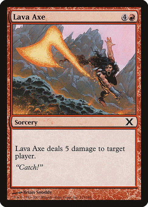 10E: Lava Axe (Foil)
