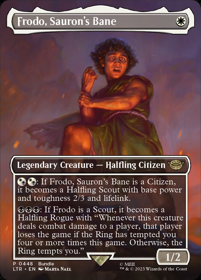 Frodo, Sauron's Bane (Borderless) [Foil] :: LTR