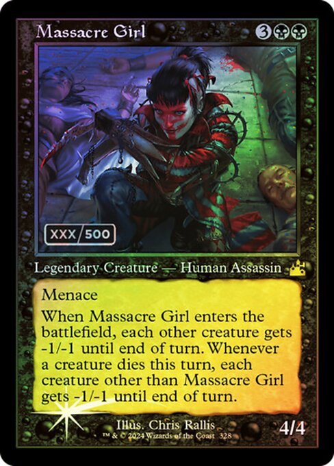 RVR: Massacre Girl (Retro Frame) (Serial Numbered) (Foil)