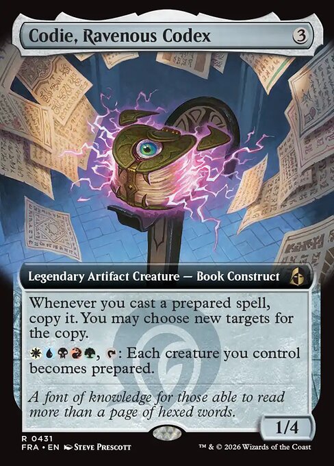FRA: Codie, Ravenous Codex (Extended Art) (Foil)
