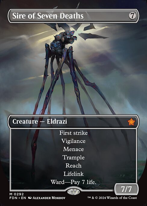 FDN: Sire of Seven Deaths (Borderless) (Foil)