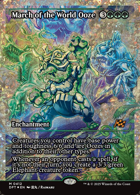 DFT: March of the World Ooze (Showcase) (Fracture Foil)