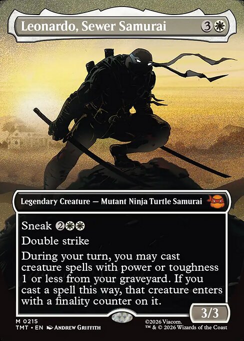 TMT: Leonardo, Sewer Samurai (Borderless) (Foil)