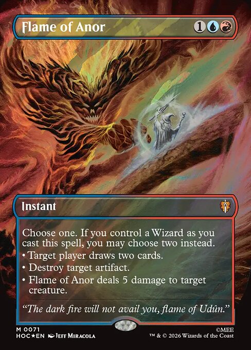 HOC: Flame of Anor (Borderless) (Surge Foil)