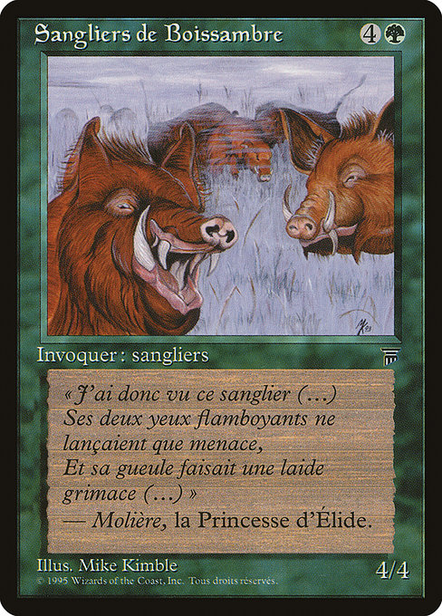 REN: Durkwood Boars (French) - "Sangliers de Boissambre"