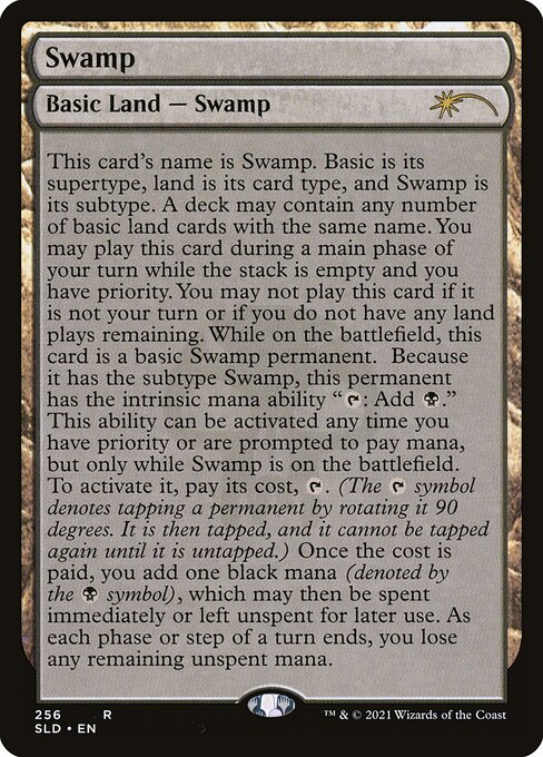 SLD: Swamp (256) (Full-Text Lands) (Foil)