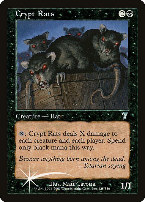 7ED: Crypt Rats (Foil)