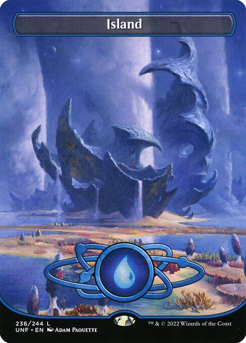 UNF: Island (236) (Borderless) (Foil)