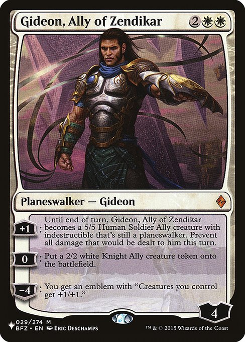 PLST: Gideon, Ally of Zendikar