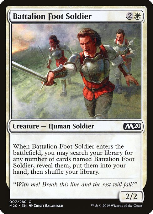 M20: Battalion Foot Soldier