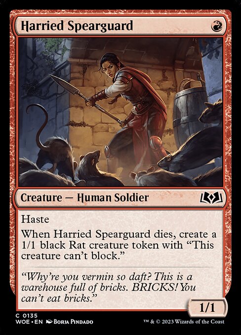 WOE: Harried Spearguard (Foil)